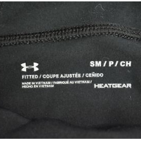 🏃♀️3/$10! Under Armour Womens Fitted Black & White Heatgear Leggings - Picture 9 of 9
